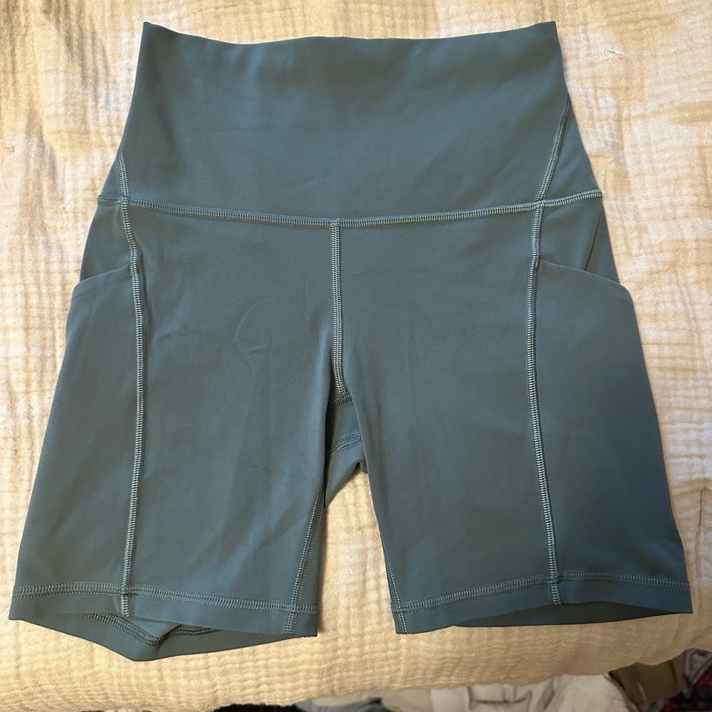 Women's Teal Biker Shorts
